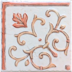 CENEFA ANGULO ROSA 15X15cm