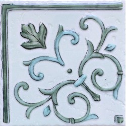 CENEFA ANGULO VERDE 15X15cm