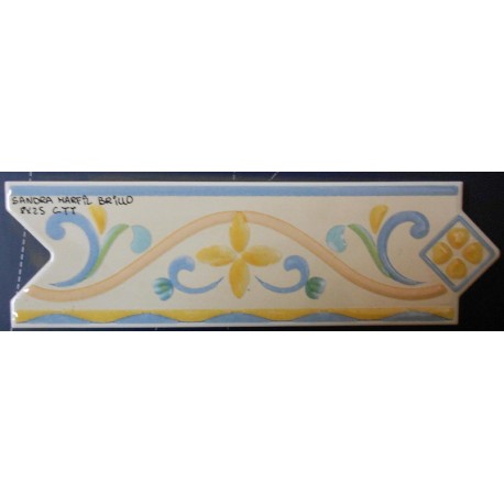 CENEFA SANDRA MARFIL BRILLO 8x25