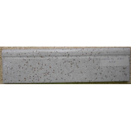 RODAPIE GRANITO  GRIS 8x30