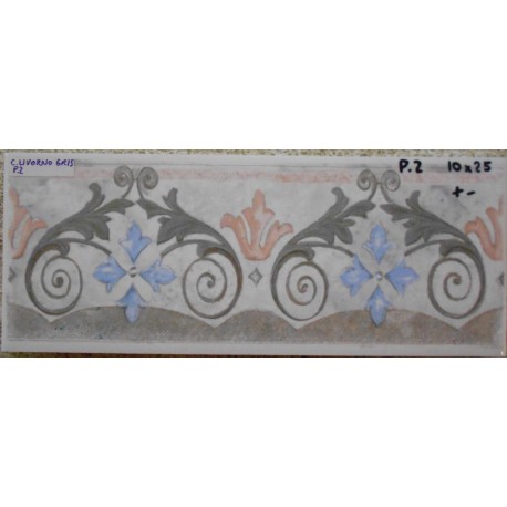 CENEFA LIVORNO  GRIS 10x25