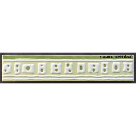 L-OLBIA VERDE  5x25cm