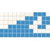  BORDER MOSAIC TILES FOR SWIMMING POOL MOSAIC 2B AZUL CLARO 15x31cm.