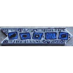 CENEFA KENIA BLAU BRILLO 7x20cm