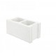 BLOQUE DE HORMIGON BLANCO LISO 39x19x19cm