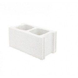 White Cement Block 39x19x19cm