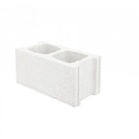 White Cement Block 39x19x19cm