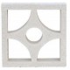 WHITE CELOSIA TREBOL 25x25