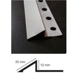 PERFIL NIVEL ALUMINIO PLATA MATE 12mm.
