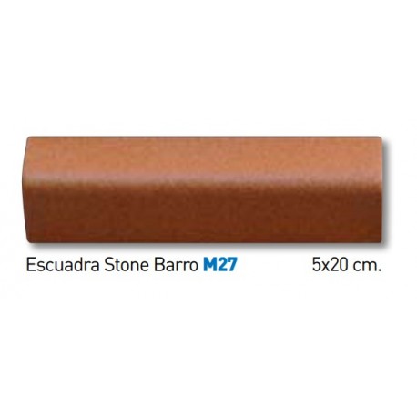 ESCUADRA STONE BARRO MATE 5x20cm