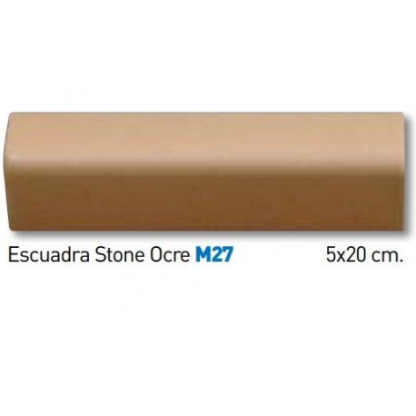 ESCUADRA STONE OCRE MATE 5x20cm