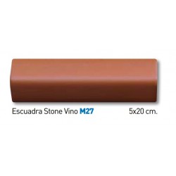 ESCUADRA STONE VINO MATE 5x20cm